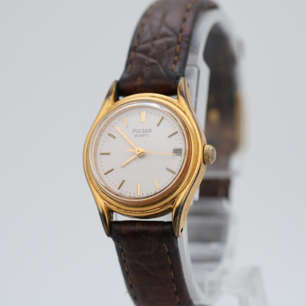 Vintage Pulsar V827-0380 Ladies Watch - 23mm - Two-Tone - New Battery - running
